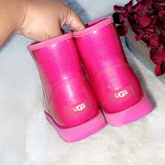 UGG Classic Clear Mini Boot in Hot Pink - Picture 5 of 8